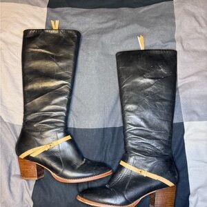 Schuler & Sons Philadelphia - Black Knee-High Leather Boots